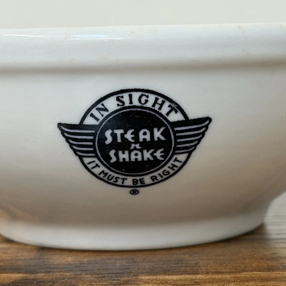 Vintage Steak N Shake Shenango China Restaurant Chili Soup Cereal Bowl 5.75